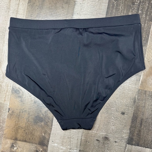 Boden High Waisted Black Bikini Swimwear Sleek Stretchy Design size 10 - Picture 2 of 7